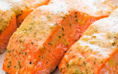 Salmão na Cerveja Pilsen